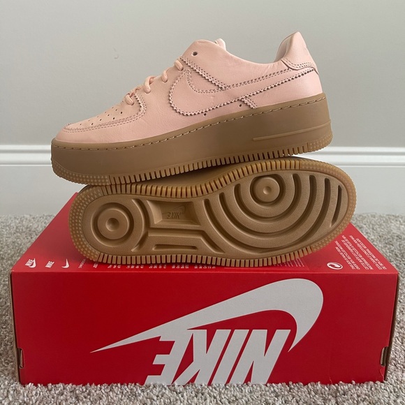 Pink Nike Air Force 1’s women’s 6.5 - Picture 2 of 4